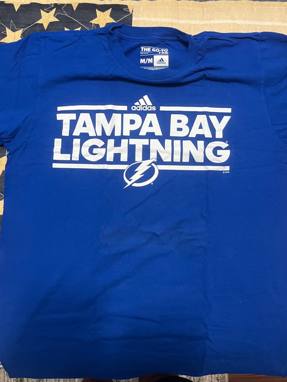 adidas Royal Blue Tampa Bay Graphic Crew Tee